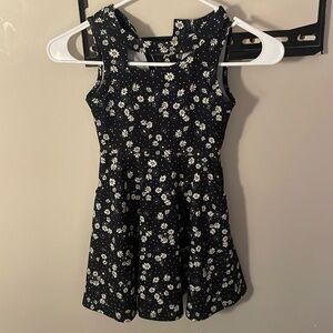 Justice black flower dress.
